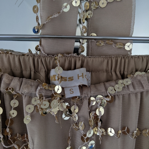 Champagne sequin Mini dress - Picture 2 of 4